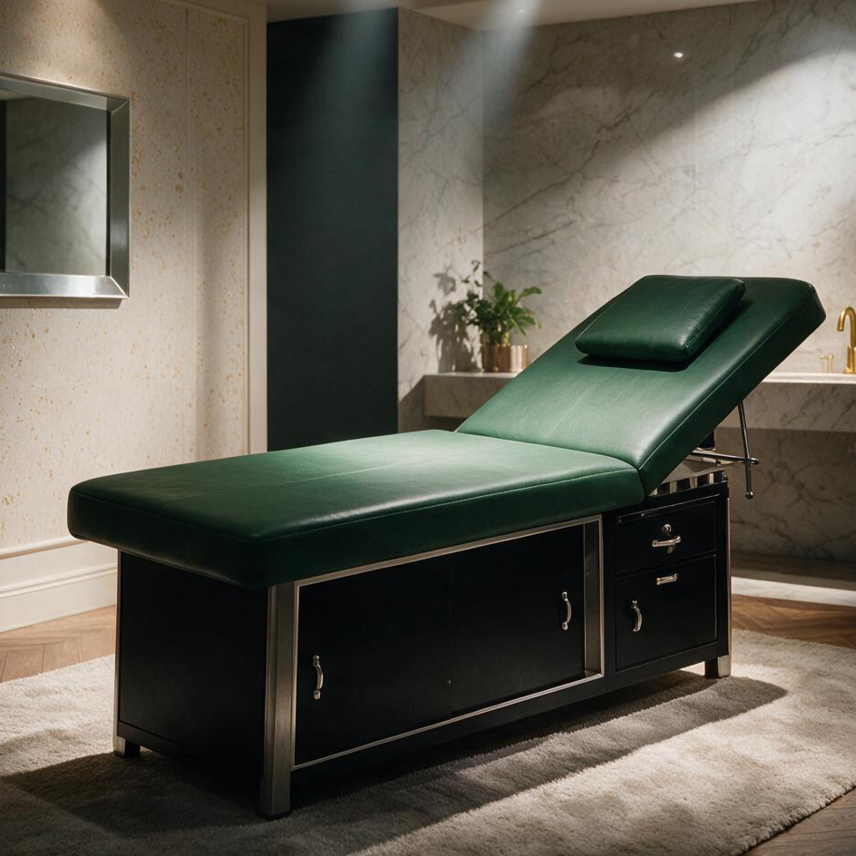 FACIAL BED WITH STORAGE